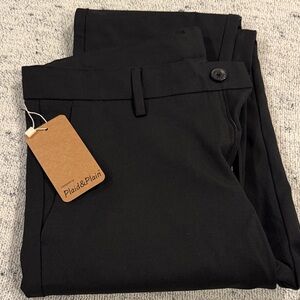 Men's Elegant Black Dress Trousers